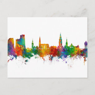 Carte Postale Groningen Pays-Bas Skyline