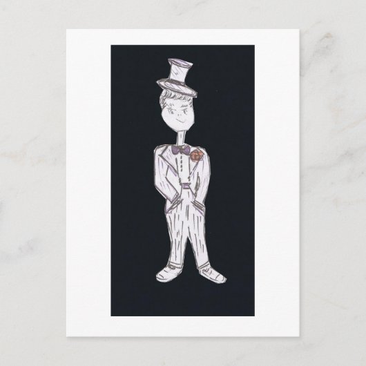 Carte Postale Groom Tuxedo (Devant)