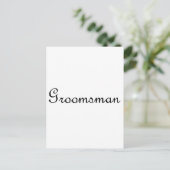 Carte Postale Groomsman (Debout devant)