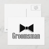 Carte Postale Groomsman (Devant / Derrière)