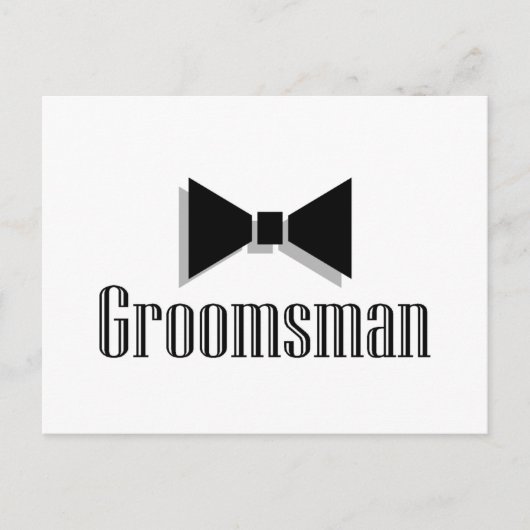 Carte Postale Groomsman (Devant)