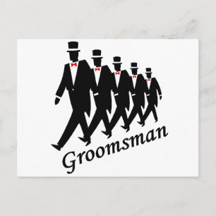 Carte Postale Groomsman (hommes)