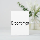 Carte Postale Groomsman (noir) (Debout devant)
