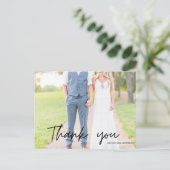 Carte Postale Groomsmen Best Man Mariage Photo Merci (Debout devant)