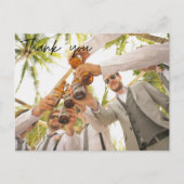 Carte Postale Groomsmen Best Man Mariage Photo Merci (Devant)