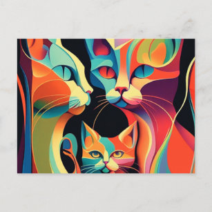Carte Postale Groove Cats