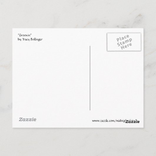 Carte Postale Groovin' (Dos)