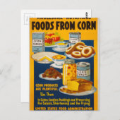 Carte Postale Gros - aliments nutritifs à base de maïs (Devant / Derrière)