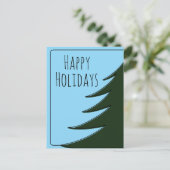 Carte Postale Gros arbre de Noël (Debout devant)