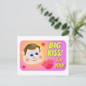 Carte Postale Gros Baiser ! (Debout devant)