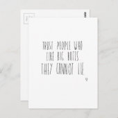 Carte Postale Gros boutons (Devant / Derrière)