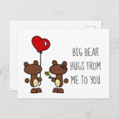 Carte Postale Gros bras d'ours (Devant / Derrière)