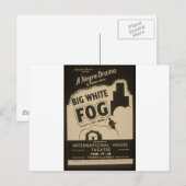 Carte Postale Gros brouillard blanc (Devant / Derrière)