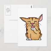 Carte Postale Gros chat (Devant / Derrière)