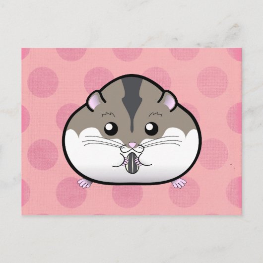 Carte Postale Gros Hamster Russe nain (Devant)