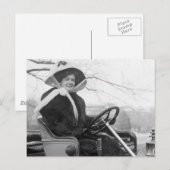 Carte Postale Gros manteau à fourrure, début des années 1900 (Devant / Derrière)