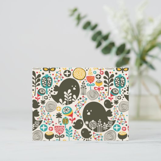 Carte Postale Gros oiseau (Debout devant)