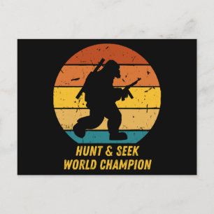 Carte Postale Gros pied Ne voulez pas se cacher et chercher de n