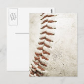 Carte Postale Gros plan de base-ball (Devant / Derrière)