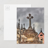 Carte Postale Gros plan de cimetière, Portugal (Devant / Derrière)