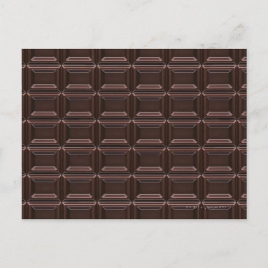 Carte Postale Gros plan de la barre de chocolat (Devant)
