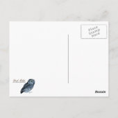 Carte Postale Gros plan de la Chouette du Nord (Dos)