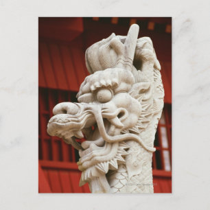 Carte Postale Gros plan de la statue d'un dragon, Shuri