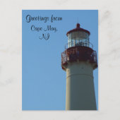 Carte Postale Gros plan de Lighthouse Cape May, NJ (Devant)