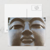 Carte Postale Gros plan de statue de Bouddha (Devant / Derrière)