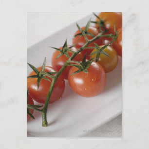 Carte Postale Gros plan de tomates sur un plateau