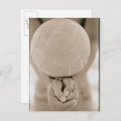 Carte Postale Gros plan de volley-ball (Devant / Derrière)