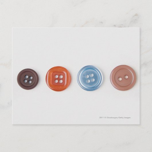 Carte Postale Gros plan des boutons (Devant)