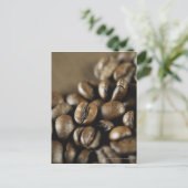 Carte Postale Gros plan des grains de café (Debout devant)