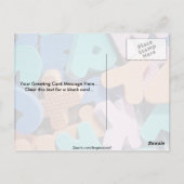 Carte Postale Gros plan des lettres en mousse pour les enfants (Dos)