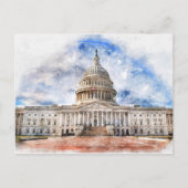 Carte Postale Gros plan du Capitole américain à Washington DC (Devant)