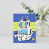 Carte Postale Gros plan d'un robot (Debout devant)