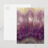Carte Postale Gros plan d'une améthyste violette (Devant / Derrière)