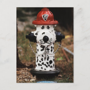 Carte Postale Gros plan d'une borne d'incendie