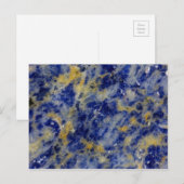 Carte Postale Gros plan d'une dalite bleue (Devant / Derrière)