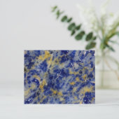 Carte Postale Gros plan d'une dalite bleue (Debout devant)