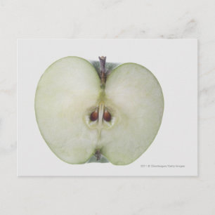 Carte Postale Gros plan d'une pomme d'orfèvre tranchée