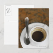 Carte Postale Gros plan d'une tasse de café 2 (Devant / Derrière)