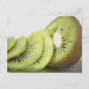 Carte Postale Gros plan sur des tranches de kiwi
