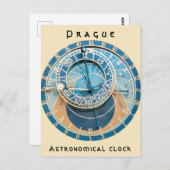 Carte Postale Gros plan sur l'horloge astronomique de Prague, R. (Devant / Derrière)