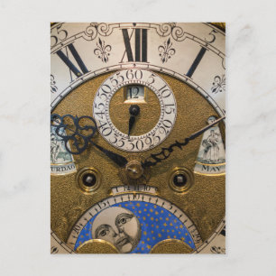 Carte Postale Gros plan sur une vieille horloge, Allemagne