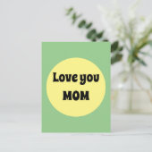 Carte Postale Gros point jaune (Debout devant)