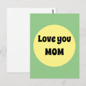 Carte Postale Gros point jaune (Devant / Derrière)