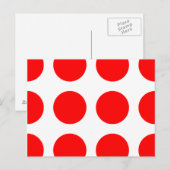 Carte Postale Gros Points Rouges (Devant / Derrière)