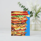Carte Postale Gros sandwich (Debout devant)