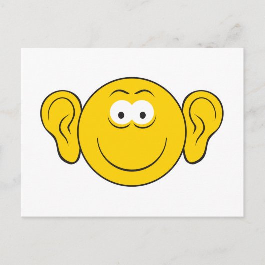 Carte Postale Gros visage des oreilles (Devant)